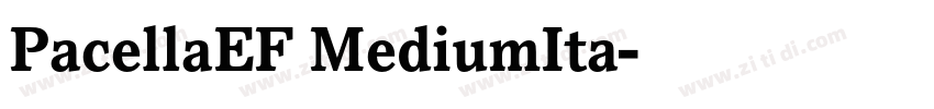 PacellaEF MediumIta字体转换